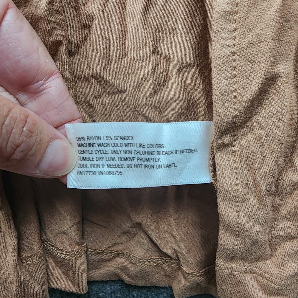 A New Day Maxi Dress Women XL Brown Knit Sleeveless Pockets 60W744 NEW - Picture 10 of 11